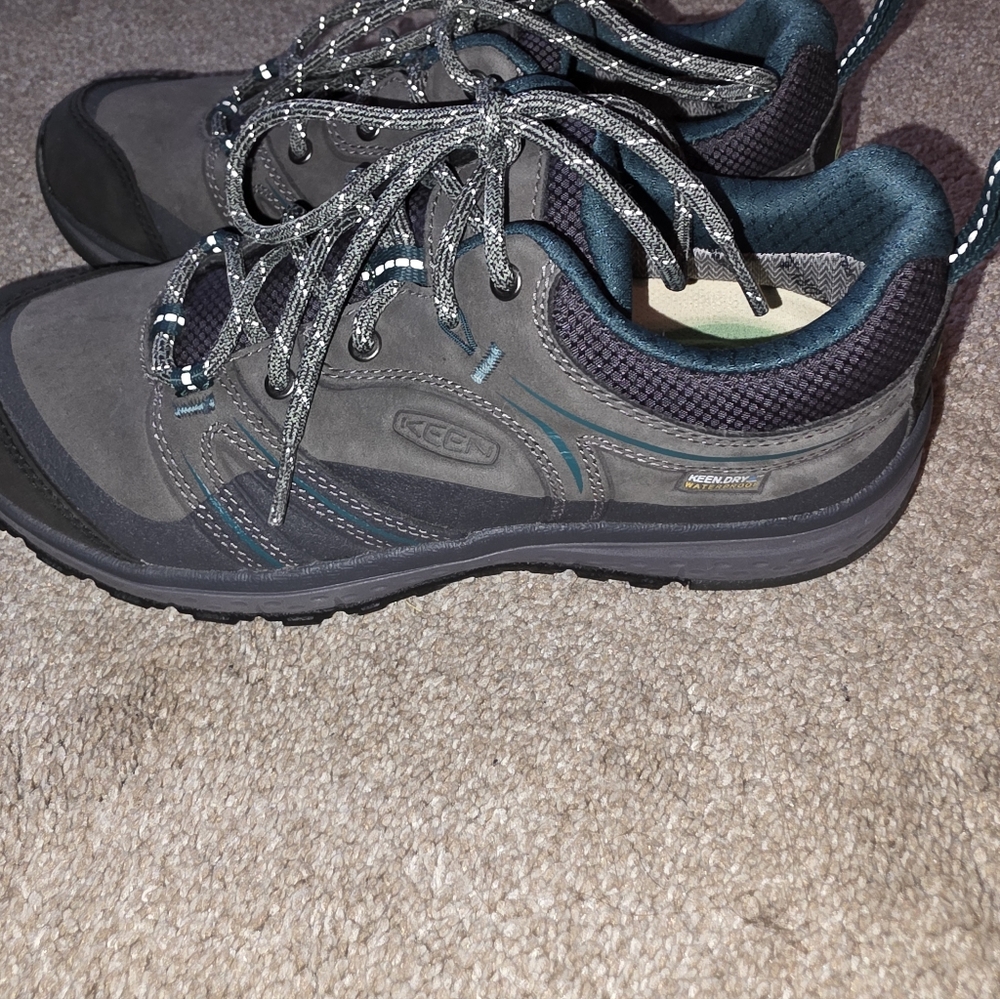 Keen Waterproof Hiking shoes Size 6 Blue Gray - Picture 5 of 12